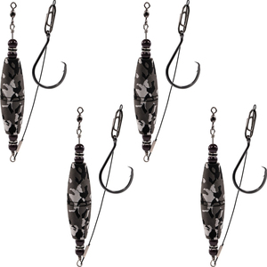 4 PCS/Pack Catfish Float Rig EVA Material Fishing Bobbers Popping with Swivel and Circle Hooks Floats Rattling Cork Catfish Gear - Product Image 1