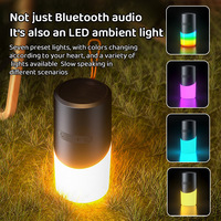 Haut-parleurs Bluetooth d'extérieur de sport en forme de cylindre Haut-parleurs sans fil à lumière LED colorée imperméables Haut-parleurs anti-poussière