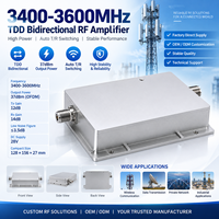 Modul Penguat RF TDD 3400-3600MHz 37dBm PA LNA 28V N Female untuk Komunikasi Industri OEM ODM