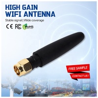 Antenne Wi-Fi Lanyi Router-Antenna-LY-G0012 Mini Haute Performance 3dBi en Caoutchouc, Vente en Gros Usine, Polarisation Verticale 2.4G 5.8GHz