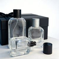 Botella de Perfume Vacía Única, Botellas de Perfume para Auto, Botella de Spray, Botella de Perfume de Vidrio de Lujo con Caja