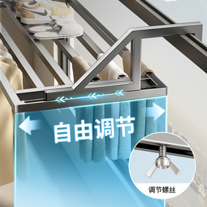 ราวตากผ้าแบบติดผนัง Tian Di Yu แบบสองราว ดึง-ผลักได้ รูปทรงสี่เหลี่ยมผืนผ้า สำหรับใช้งานกลางแจ้ง - Product Image 3