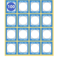 Indicadores Termocrómicos de Sobrecalentamiento de 100°C, Blancos a Azules, Adhesivos Autoadhesivos para Monitoreo de Calor en Paneles Eléctricos