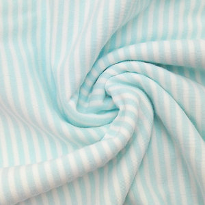 Tela de punto elástica de poliéster y algodón con rayas, 40S, lisa, con un solo spandex, para camisetas, camisas, ropa interior y forros. - Product Image 1