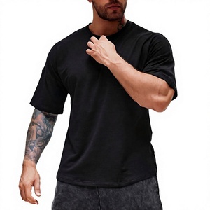 เสื้อยืดออกกำลังกายขนาดใหญ่พิเศษ 220gsm สำหรับผู้ชาย ไซส์พลัส ผ้าฝ้ายหนา สตรีทแวร์ พิมพ์ลายแบบ DTF DTG  เสื้อยืดโอเวอร์ไซส์ - Product Image 5