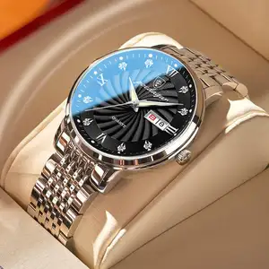 2022 Hot Sell Wholesale Model Business Men's Wrist Watch Waterproof Gold Men Watch Classic Stainless Steel Fashion Watches