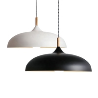 Moderne Simple Haute Qualité Décoration de La Maison salle à manger Cuisine Blanc Noir Dôme Pendentif Lumières
