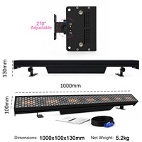 Barre LED Pixel Wash 528 à double source RGB + 7x40W Ambre, éclairage de scène rétro nid d'abeille DMX512 205CH à contrôle par segments pour concerts, clubs et spectacles