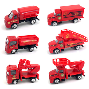 Modèle de voiture en alliage moulé sous pression 1:64 Roue libre en métal <span class=keywords><strong>militaire</strong></span> en plastique <span class=keywords><strong>Jouet</strong></span> camion de pompiers à friction Véhicule d'ingénierie de construction - Product Image 1