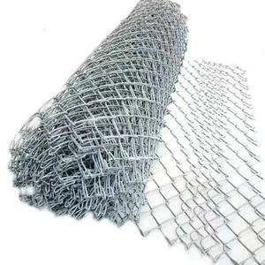 High Quality 6ft 8ft 10ft Galvanized Chain Link Security Fence Wholesale Heat Treated Wood Barbed Wire Top Safety Fencing Usage - Product Image 1