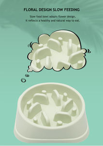 Anjing Pengumpan Lambat Ramah Lingkungan, Tahan Lama Tidak Beracun Mencegah Choker Mangkuk Desain Sehat untuk Anjing - Product Image 4