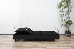 Cadre en métal réglable de glissière de meubles de chambre à coucher de dernière conception de Healthtec avec <span class=keywords><strong>4</strong></span> moteurs Okin lit électrique de soutien lombaire - Product Image 6