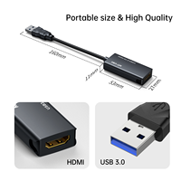 Adaptateur USB 3.0 vers HDMI 1080P, MT-VIKI 5Gbps Câble convertisseur USB3.0 vers HDMI personnalisé mâle vers femelle