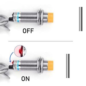 Capteur de proximité inductif M12 LJ12A3-4-Z/BX NPN NC 3 fils DC 6V-36V pour détection d'approche - Product Image 1