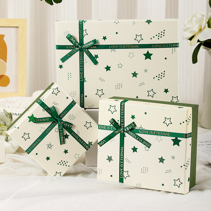 Frais et vert ; 4ème coffret cadeau 20*18*8cm