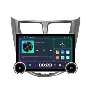 11.8 "diamante doppio manopole 2K QLED schermo 2 Din <span class=keywords><strong>Android</strong></span> autoradio per Hyundai Verna accento 2010-2016 Stereo <span class=keywords><strong>Android</strong></span> Auto Carplay - Product Image 1