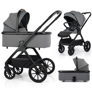 <span class=keywords><strong>Set</strong></span> <span class=keywords><strong>Passeggino</strong></span> di Lusso 3 in 1 con Culla e Seggiolino Auto per Neonati, Sistema da Viaggio per Bambini - Product Image 1
