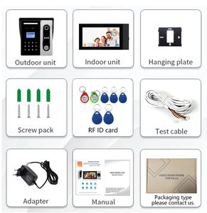 וידאו tuya <span class=keywords><strong>intercom</strong></span> wifi rfid טביעת אצבע וידאו דלת טלפון מערכת אינטרקום עם 7 תמיכה מרחוק אפליקציה נעילת - Product Image 3