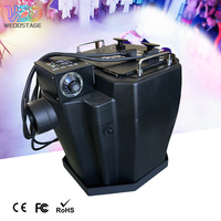 Machine à brouillard électrique à glace carbonique basse 6000W en acier inoxydable pour mariage, scène, fête, avec boîtier de buse de tuyau, contrôle manuel 2 canaux, portée 250m