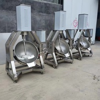 Planetaire Roeren Koekenpan Notensaus Automatische Draaiende Commerciële Schraapbodem Roeren Saus Jas Ketelmachine