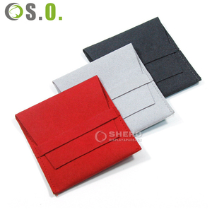 Fabrication de pochettes enveloppe en microfibre de haute qualité, logo personnalisé, couleur, bijoux, cadeau avec motif - Product Image 6