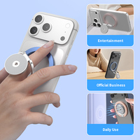 Support de téléphone magnétique flexible JILIAN avec trou de vis 1/4, support de téléphone de bureau en aluminium anodisé, rotation à 360 degrés