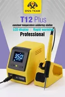Station de soudage numérique OSS T12 Plus avec embouts T12, fer à souder électronique pour réparation de téléphones BGA PCB, plateforme de soudage