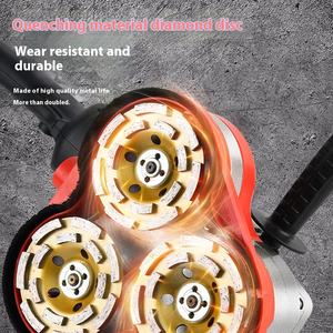 אבק ידני ללא אבק רצפת בטון מטחנת מכונת כרסום יד-לדחוף זווית גס פולשר עם רכיבי הליבה - Product Image 2