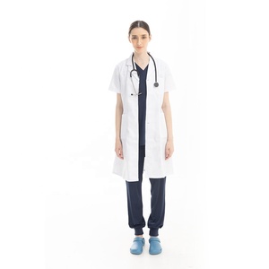 Bata de Laboratorio Blanca Resistente a las <span class=keywords><strong>Llamas</strong></span> (Opcional) |   Batas de Laboratorio Unisex de Manga Larga/Corta |   Uniformes para Laboratorios Médicos, Químicos y Farmacéuticos - Product Image 4