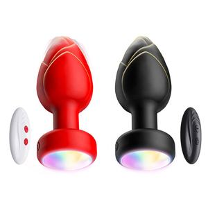 Mainan <span class=keywords><strong>Anal</strong></span> silikon getar pengendali jarak jauh LED Vibrator <span class=keywords><strong>Anal</strong></span> 10 steker pantat mainan elektrik Vibrator <span class=keywords><strong>Anal</strong></span> untuk wanita - Product Image 1