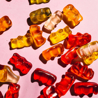 Bonbons gélifiés halal en gros aux saveurs de fruits, délicieux bonbons en forme d'ours