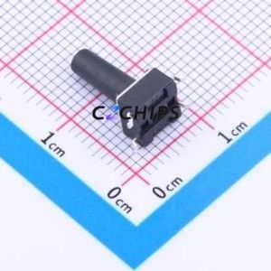 K2-1102SP-R4SC-04 Tactile Switch SMD-4P,6x6mm Switch Round Button 2.5N Vertical Mount 6mm - Product Image 2