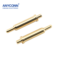 Connecteurs USB ANYCONN OEM personnalisés en laiton plaqué or haute précision, modèle 26 trous, fixation durable, broches mâles noires