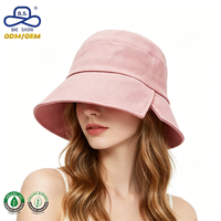 Chapeaux de soleil en coton doux patchwork couleur unie pour femmes, avec étiquette personnalisée, pour usage quotidien décontracté et plage