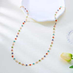 Sommer accessoires Love Crystal Lange Halskette für Mädchen Grenz überschreitende Auswahl All-Match European Fashion Anhänger Halsketten - Product Image 4