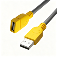 Cable de Extensión USB 2.0 Qiulink, Macho a Hembra, 480 Mbps, Cable de Sincronización de Datos de Alta Velocidad para PC, Portátil, Ratón, Teclado, Unidad Flash USB