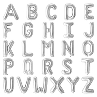 Ballons en feuille de lettres de 40 pouces, or et argent, écologiques et durables, pour les décorations de fête de remise de diplôme et de Pâques, vente en gros