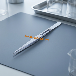 Pince à épiler conique en fer à pointe arrondie 120 mm pour bijoux SUNTOOLS/STIPL - Product Image 4