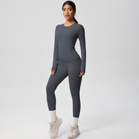Offre Spéciale – Ensembles de Yoga Ultra Doux à Manches Longues pour Femmes – Extensibles dans les Quatre Sens – Tenues de Sport de Haute Qualité – Hauts et Ensembles de Yoga Sportifs