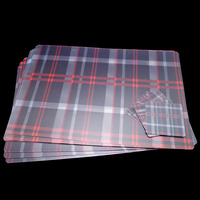 Ensemble de sets de table en plastique PP écologique de style classique, fabriqué à Shenzhen, impression couleur complète, taille personnalisable pour restaurant