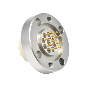 Connecteur circulaire étanche au gaz, mâle et femelle, 9 broches, boîtier en acier inoxydable, connecteur en verre fritté - Product Image 1