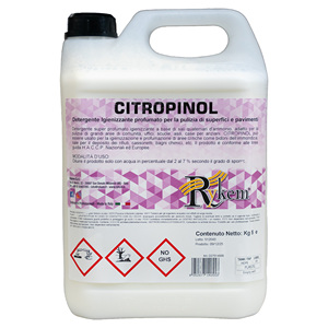 น้ำยาทำความสะอาดฆ่าเชื้อ RYKEM CITROPINOL ควอเทอร์นารีแอมโมเนียมซอลท์ 5 กก. สำหรับพื้นผิว พื้น อาคาร ชุมชน โรงเรียน สำนักงาน มาตรฐาน HACCP - Product Image 1
