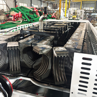 Ligne d'extrusion de tuyaux corrugués à double paroi en HDPE |   Machine de fabrication de tuyaux de drainage DWC DN110-800mm