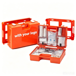 ABS Wandmontierte Notfall-Erste-Hilfe-Box <span class=keywords><strong>DIN13157</strong></span> Angepasstes Überlebens-Trauma-Medizin-Aufbewahrungsset für Auto Büro Fabrik - Product Image 1