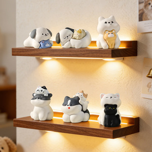Simpatico Ornamento a Forma di <span class=keywords><strong>Gatto</strong></span> <span class=keywords><strong>e</strong></span> <span class=keywords><strong>Cane</strong></span> Cartone Animato, Doppia Statuetta Animale Domestico, Decorazione Curativa <span class=keywords><strong>da</strong></span> Scrivania per Casa <span class=keywords><strong>e</strong></span> Ufficio, Vendita all'Ingrosso - Product Image 4