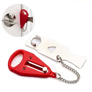 Neue tragbare Sicherheit Türschloss Travel Guard Hotel Schule DIY Datenschutz Stopper Home Lock pp Metall tragbare kleine Reises chlösser