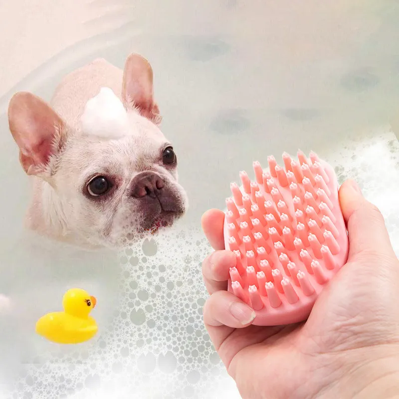 Multifunctional Cat Dog Bath Brush Massage Brush Beauty Cleaning Pet Bath Comb
