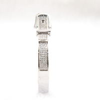 Bracelet à boucle plaqué or et platine avec zircon, bijou tendance pour femmes et jeunes filles, idéal pour les fêtes et les mariages