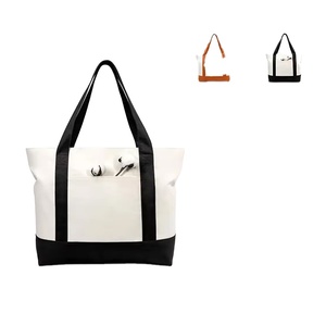 กระเป๋าผ้าแคนวาสสำหรับผู้หญิง พิมพ์โลโก้ส่วนตัวได้ตามต้องการ - Product Image 1