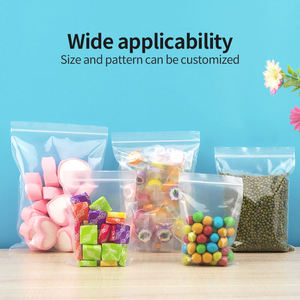 Sacchetti di <span class=keywords><strong>plastica</strong></span> impermeabili ermetici per imballaggio alimentare sacchetti in <span class=keywords><strong>plastica</strong></span> richiudibili in PE Poly bustine trasparenti con cerniera richiudibile - Product Image 6